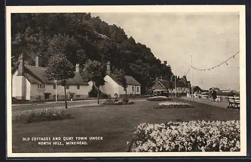 AK Minehead, Old Cottages and Quay Town under North Hill