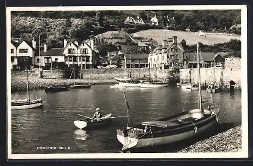 AK Porlock Weir, Ortsansicht mit Hafen