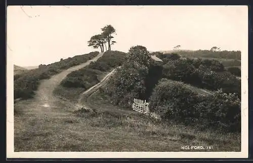 AK Holford, Hügel mit Feldweg