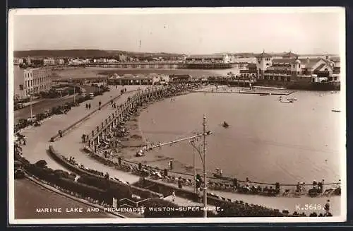 AK Weston-Super-Mare, Marine Lake and Promenade