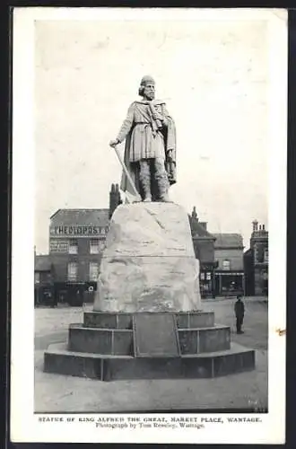 AK Wantage, Statue of King Alfred the Great, Market Place