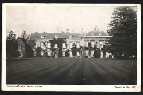 AK Cornbury, Park, West Front