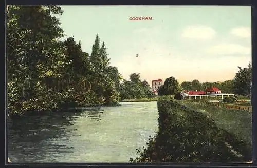 AK Cookham, Ortsansicht mit Flusspartie