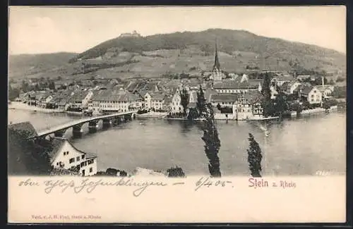 AK Stein a. Rhein, Ortsansicht über den Fluss