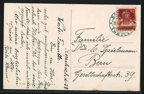 AK Rorschach, Teilansicht mit der Kirche