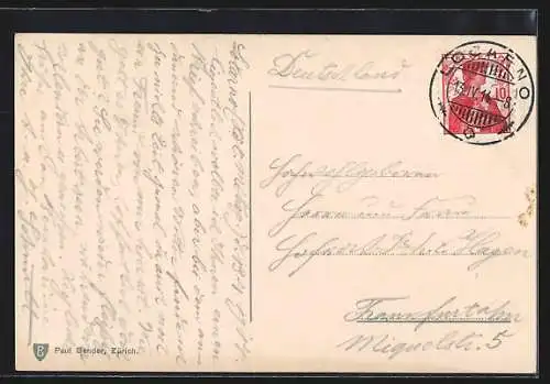 AK Rivapiana presso Locarno, Ruderboot vor der Ortschaft