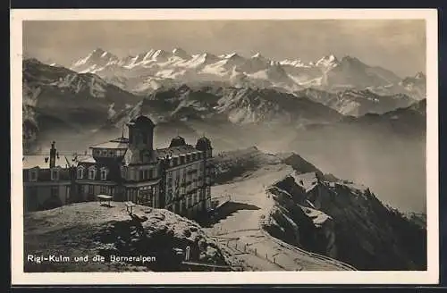 AK Rigi-Kulm, Hotel und die Berneralpen
