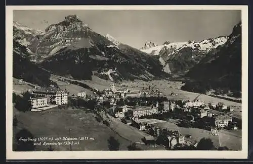 AK Engelberg, Ortsansicht mit Hahnen und Spannnörter