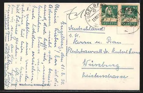 AK Engelberg, Ortsansicht mit Hahnen und Spannnörter