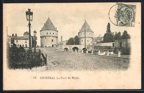 AK Courtrai, Le Pont de Broel