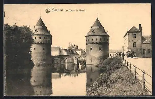 AK Kortrijk, De Broeltorens, Pferdegespann