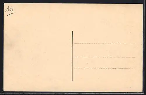 AK Aulne, Abbaye d`Aulne, vue meridionale de l`eglise actuelle, de l`entree de l`Hospice Herset