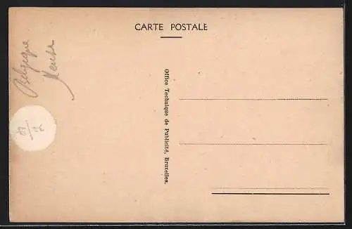 AK Reklame für Spontin Mineralwasser, Fabrik aus der Vogelschau