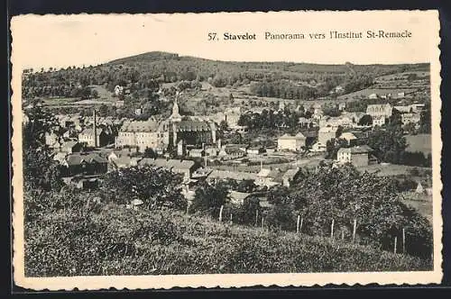AK Stavelot, Panorama vers l`Institut St. Remacle