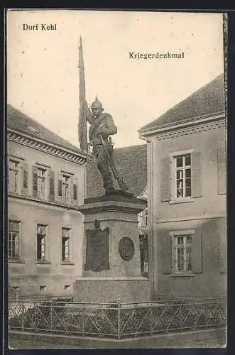 AK Kehl, Ansicht vom Kriegerdenkmal