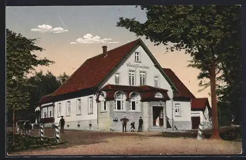 AK Hoberge b. Bielefeld, Restauration Waldfrieden, Bes. Heinr. Diekmann