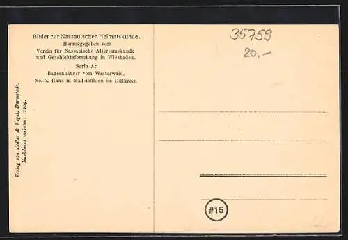 AK Mademühlen, Strassenansicht mit Fachwerkhäusern