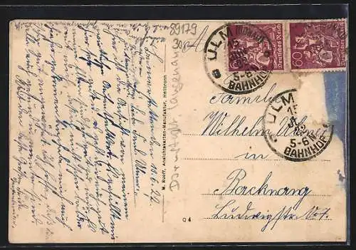 AK Beimerstetten, Gasthaus zur Post, Gasthof zum Pflug