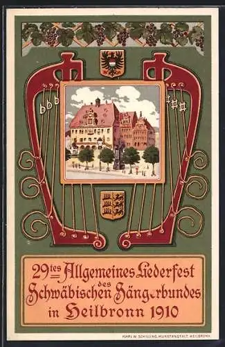 AK Heilbronn, 29. Allgemeines Liederfest des Schwäbischen Sängerbundes 1910