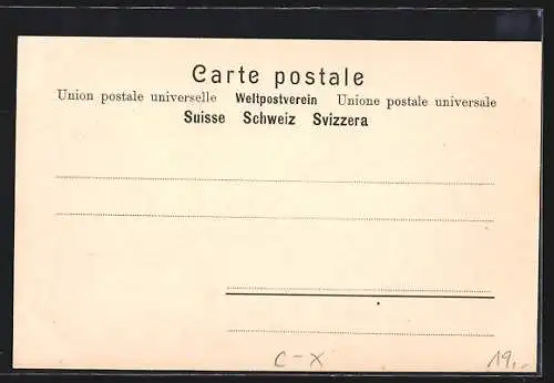 AK Bern, Muesmattstrasse im Sonnenschein