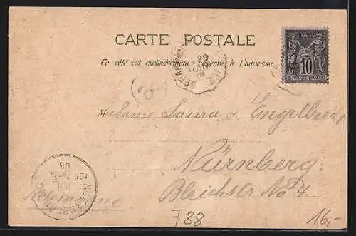 Lithographie Col de la Schlucht, Hotel Defranaux, Route de la Schlucht (le Tunnel)