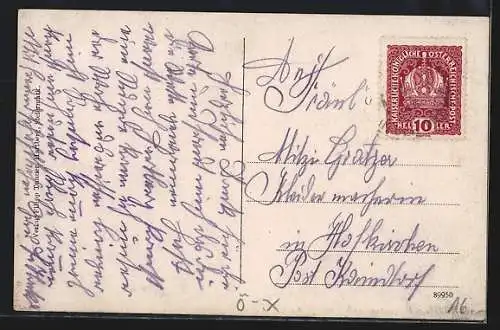 AK Hartberg, Herrengasse, Strassenblick