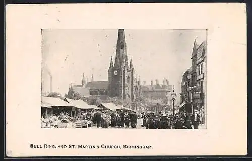 AK Birmingham, Bull Ring and St. Martin`s Church