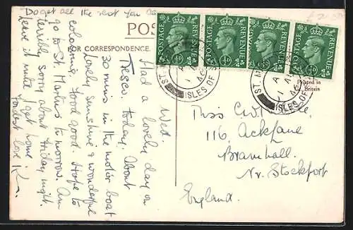 AK Tresco /Scilly, Church & Old Grimsby