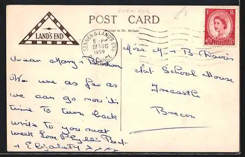 AK Land`s End, First and Last House in England, Gifts & Postcards