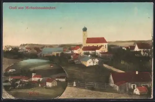 AK Michaelsneukirchen, Dörfling und Totalansicht