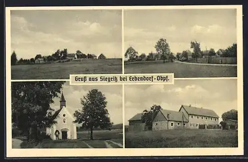 AK Siegritz bei Erbendorf /Obpf., Ortsansicht, Kirche