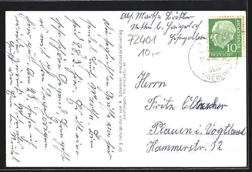 AK Stetten bei Haigerloch, Gem. Warengeschäft von Anton Pfeffer, Totalansicht