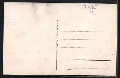 AK Spraitbach, Rathaus, Ortsansicht