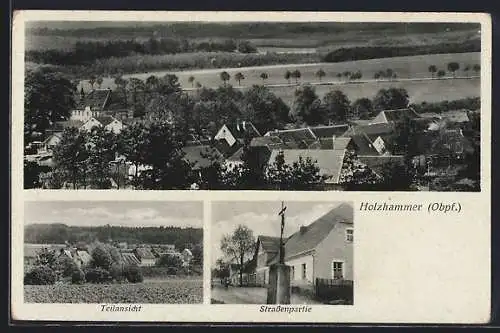 AK Holzhammer /Obpf., Strassenpartie, Teilansicht, Ortsansicht