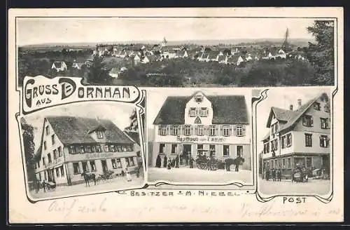 AK Dornhan, Gasthaus zum Lamm, Bes. M. Niebel, Gasthaus zur Linde