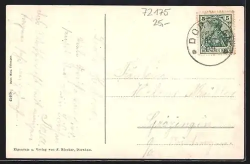 AK Dornhan, Gasthaus zum Lamm, Bes. M. Niebel, Gasthaus zur Linde