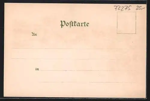 Lithographie Alpirsbach, Kloster-Kirche, Kreuzgänge, Ortsansicht