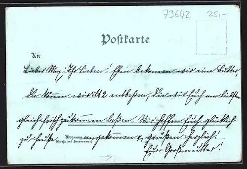 Mondschein-Lithographie Welzheim, Kirche Unter den Linden, Ebnisee, Ortsansicht