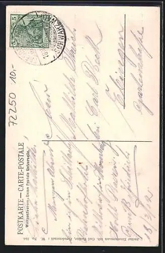 AK Freudenstadt, Pension Hotel Rössle v. Fritz Lieb
