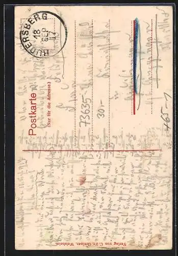 AK Unterschlechtbach, Gasthof zum Stern v. G. Bässler, Bahnhof, Schulhaus, Gesamtansicht