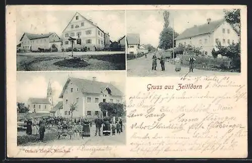 AK Zeitldorn / Straubing, Verschiedene Ortspartien mit Anwohnern