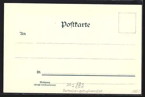 Künstler-AK A. Heide: SM Kreuzer Gefion vom Ostasiengeschwader