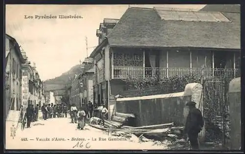 AK Bedous, La Rue Gambetta