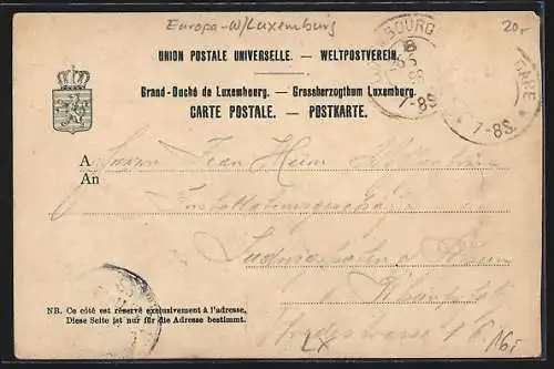 Lithographie Luxemburg, Pfaffental, Clausen, Drei Eichel