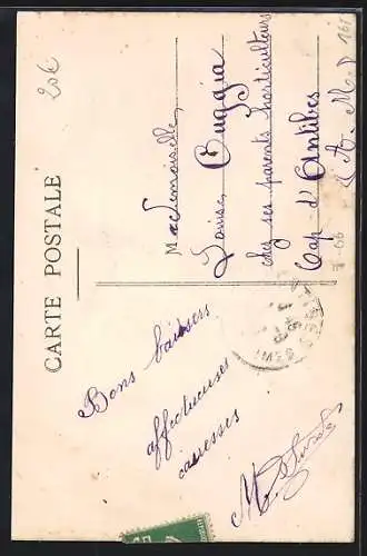 AK La Colle-Sur-Loup, Rue de l`Église