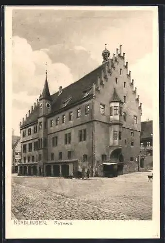 AK Nördlingen, Platzpartie am Rathaus