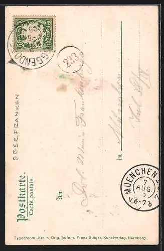 AK Gössweinstein / Fränk. Schweiz, Teilansicht mit Kirche