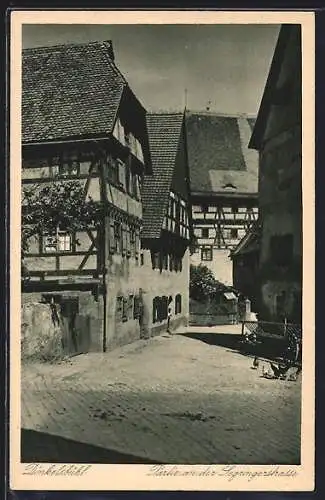 AK Dinkelsbühl, Partie an der Segringerstrasse