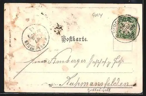 AK Bayreuth, Kgl. Schloss, Eremitage und obere Grotte