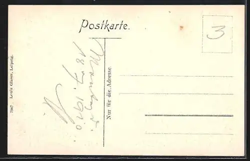 AK Gotha, Denkmal Herzog Ernst d. Fromme